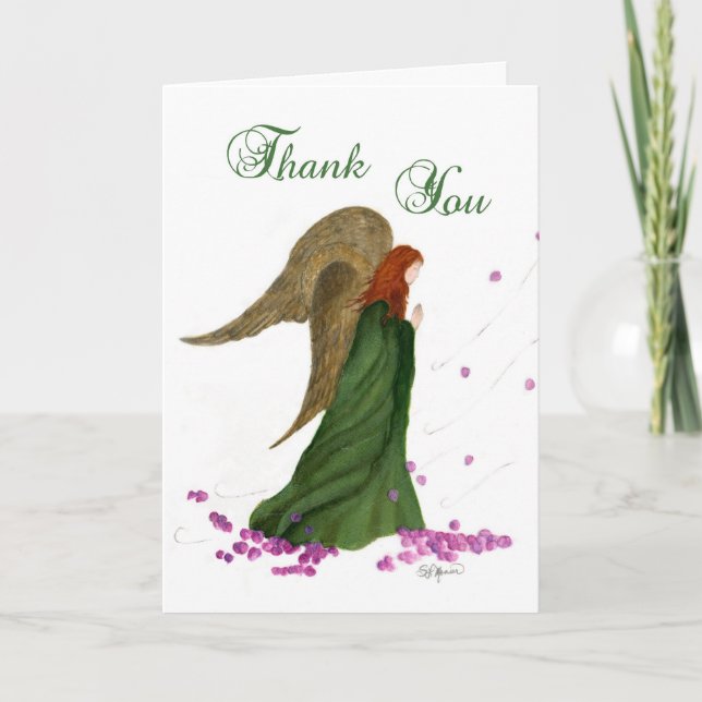 Winds of God Angel Thank You Card (Front)