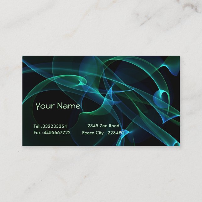 Winds of heavens business card (Front)