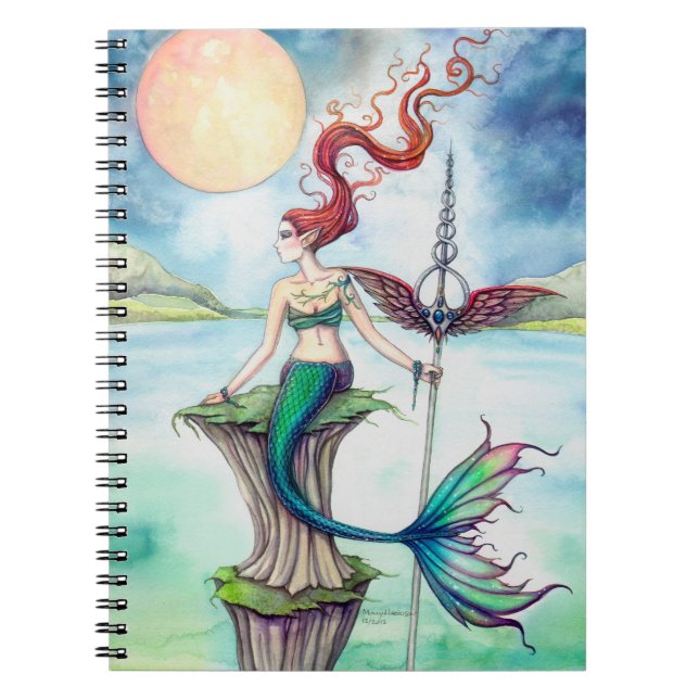 Winds of Ireland Mermaid Fantasy Art Notebook (Front)