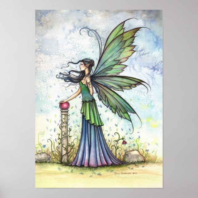 Winds of Spring Fairy Art Poster Print (Front)