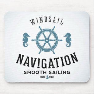 Windsail Navigation Poster Mouse Pad