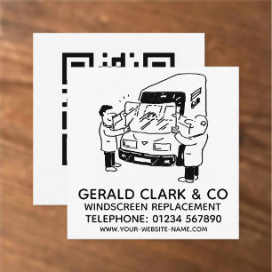 Windscreen Replacement & Repairs Square Business Card