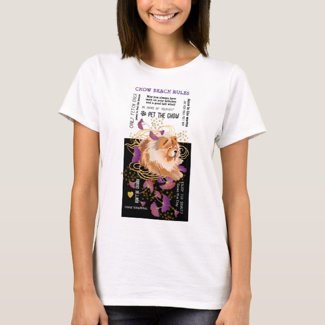 WINDSONG  CHOW BEACH RULES white shirts (Front)