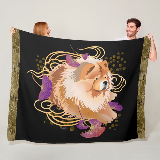 WINDSONG - Chow  fleece blanket - 3 sizes (In Situ)