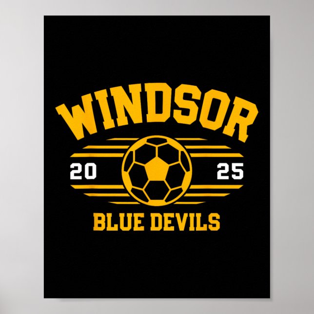 Windsor Blue Devils Soccer Ll 2025  Poster (Front)