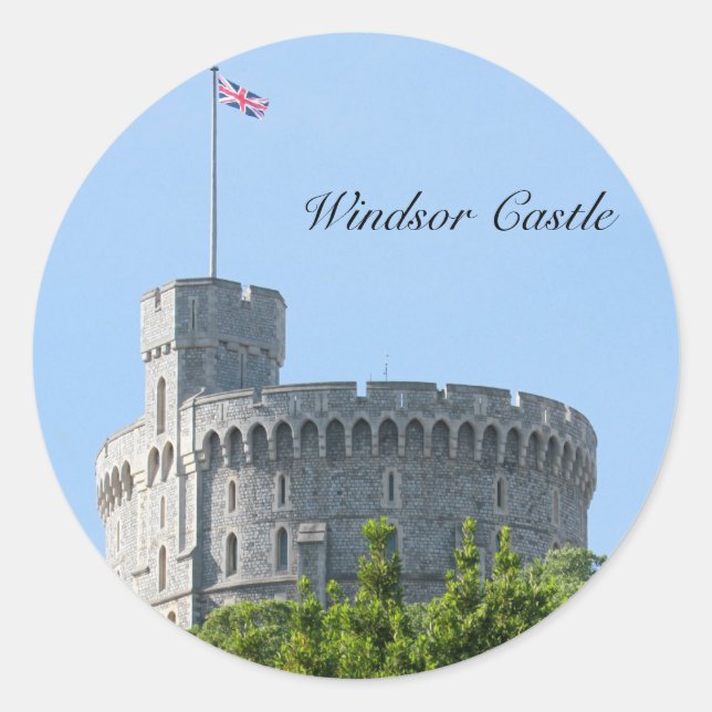 Windsor Castle Classic Round Sticker (Front)