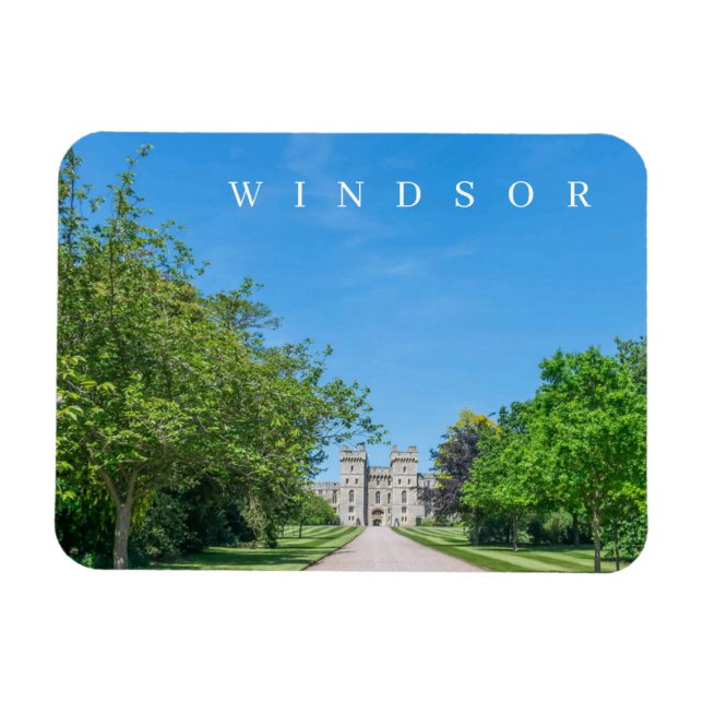 Windsor Castle entrance view fridge magnet (Horizontal)