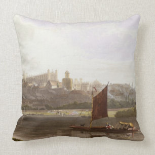Windsor Castle from the River Meadow on the Thames Cushion