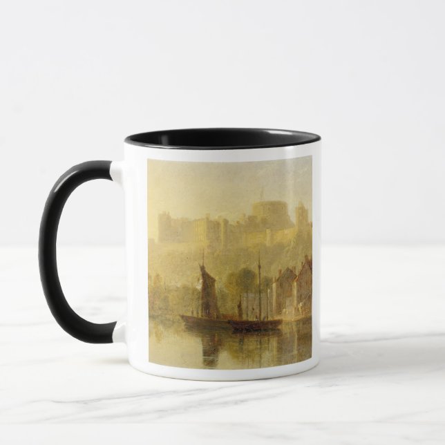 Windsor Castle from the Thames (oil on millboard) Mug (Left)