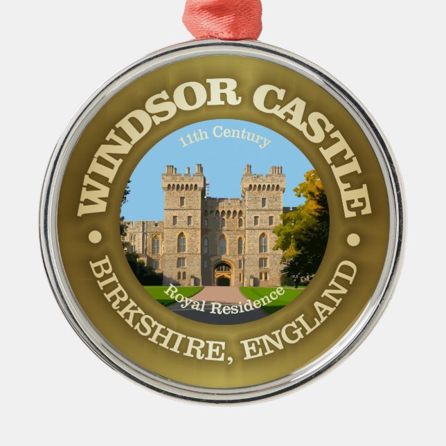 Windsor Castle Metal Ornament (Front)