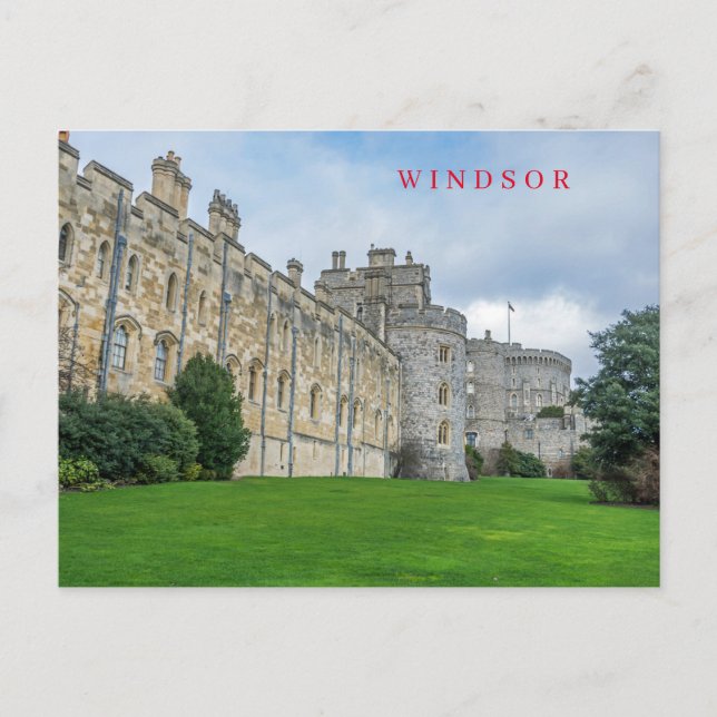 Windsor Castle view postcard (Front)