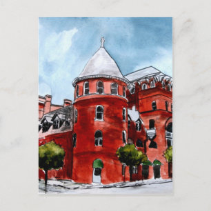 Windsor Hotel Americus Georgia painting art Postcard