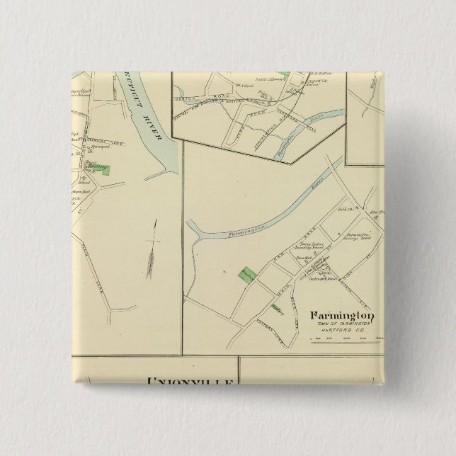 Windsor Locks 15 Cm Square Badge (Front)