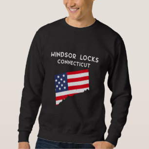 Windsor Locks Connecticut USA State America Travel Sweatshirt