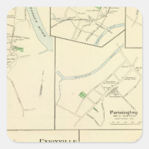 Windsor Locks Square Sticker