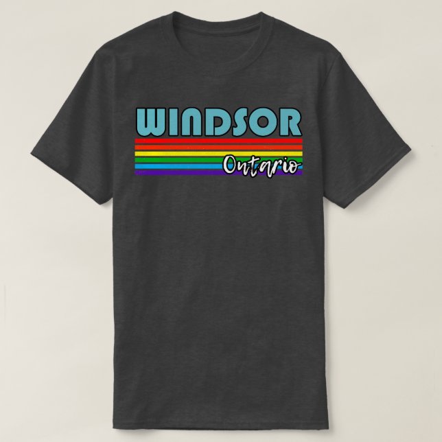 Windsor Ontario Pride  Windsor LGBT Gift LGBTQ Sup T-Shirt (Design Front)