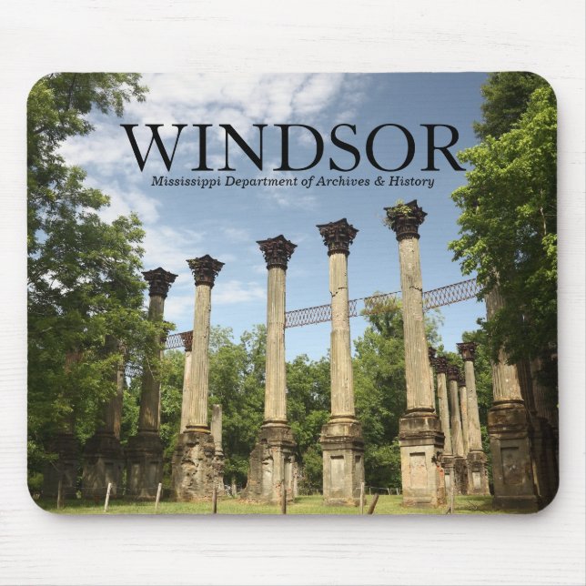 Windsor Ruins ~ MS Dept of Archives & History Mouse Pad (Front)