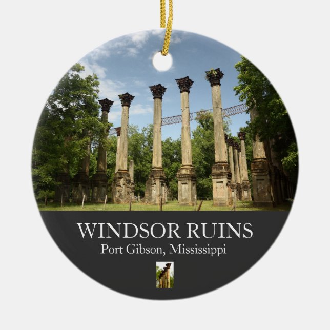 Windsor Ruins overview Christmas Ornament (Front)