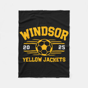 Windsor Yellow Jackets Soccer Ll 2025  Fleece Blanket
