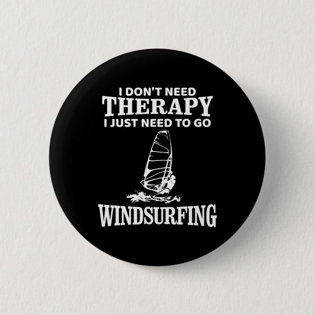 Windsurf  6 cm round badge (Front)