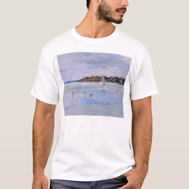 Windsurfer and Bathers T-Shirt (Front)
