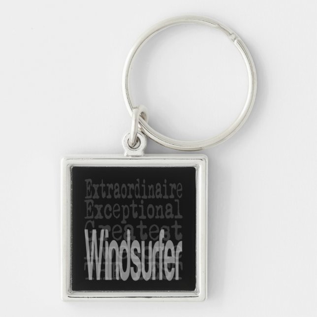 Windsurfer Extraordinaire Key Ring (Front)