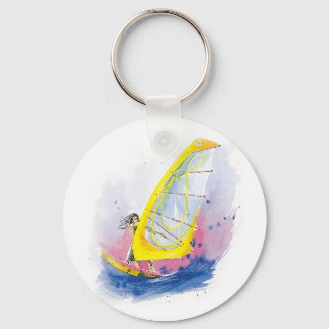 Windsurfer Key Ring (Front)