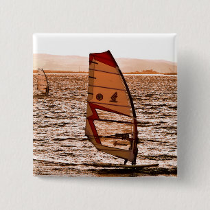 WINDSURFING 15 CM SQUARE BADGE