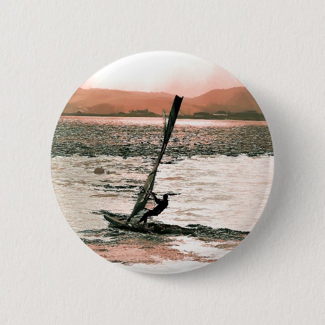 WINDSURFING 6 CM ROUND BADGE (Front)