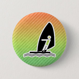 Windsurfing 6 Cm Round Badge