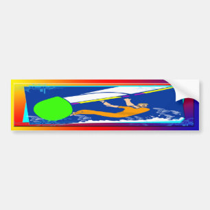 Windsurfing Bumper Sticker