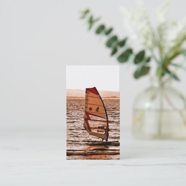 WINDSURFING BUSINESS CARD (Standing Front)