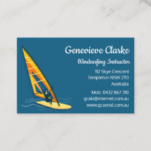 Windsurfing Business Card