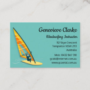 Windsurfing Business Card
