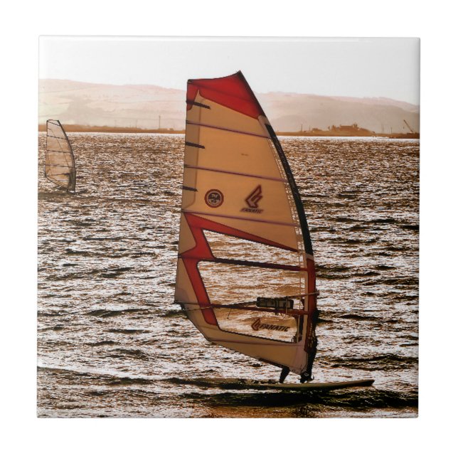 WINDSURFING CERAMIC TILE (Front)