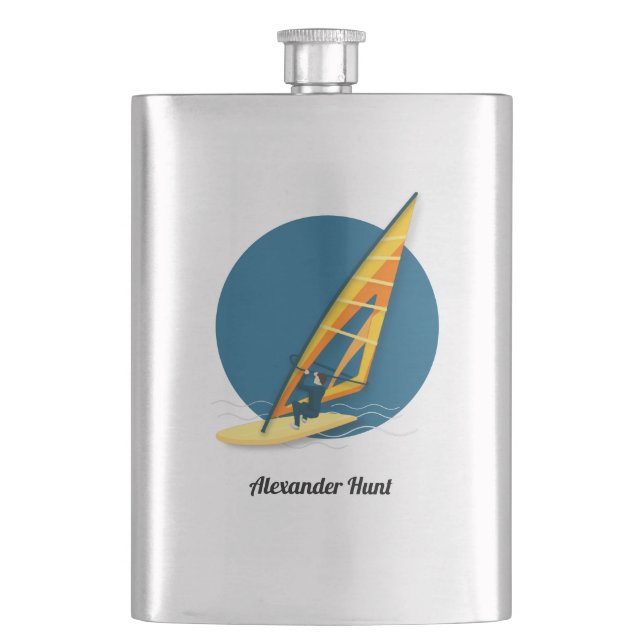 Windsurfing Flask (Front)