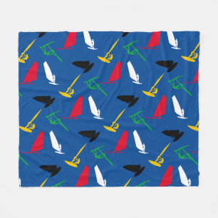 Windsurfing Fleece Blanket