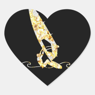 WINDSURFING HEART STICKER