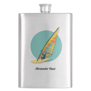 Windsurfing Hip Flask