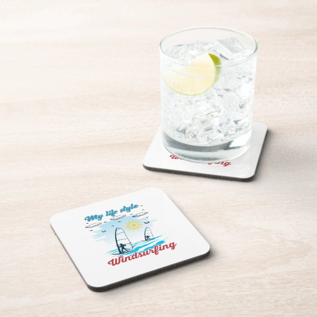 Windsurfing Is My Life Style Coaster (Right Side)