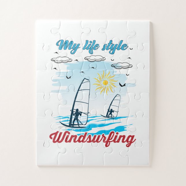 Windsurfing Is My Life Style Jigsaw Puzzle (Vertical)