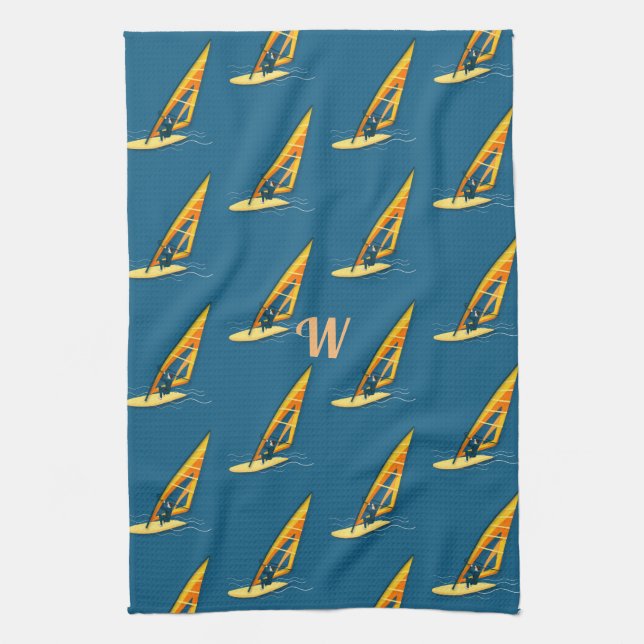 Windsurfing Kitchen Towel (Vertical)