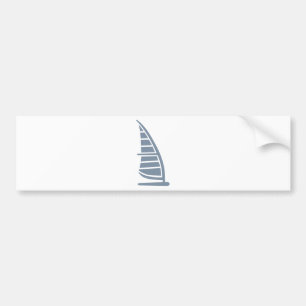 Windsurfing logo bumper sticker