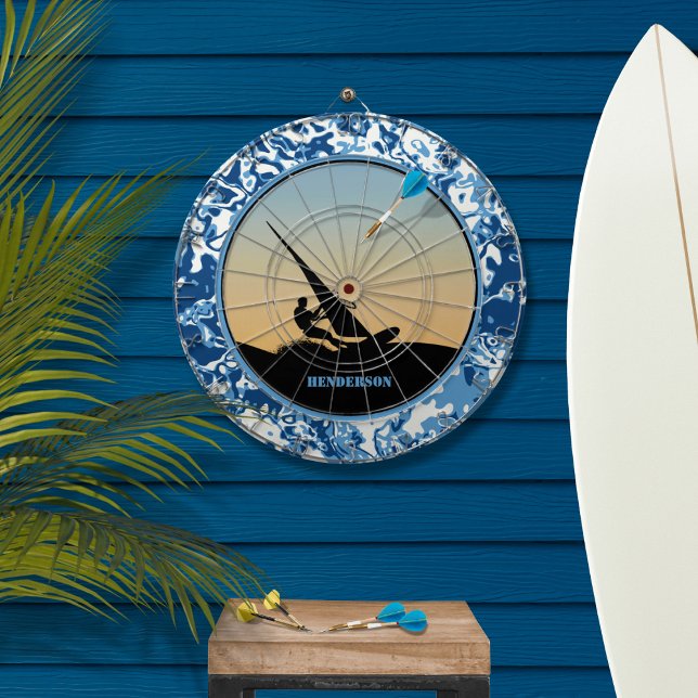 Windsurfing Ocean Waves Dartboard (Creator Uploaded)