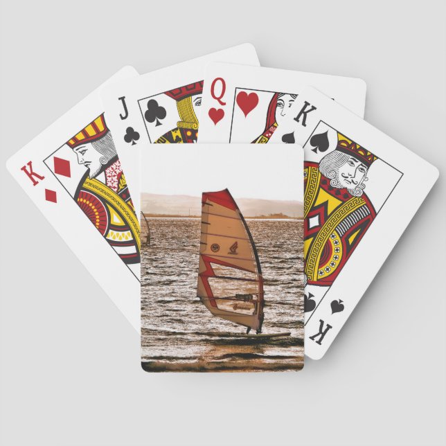 WINDSURFING  PLAYING CARDS (Back)