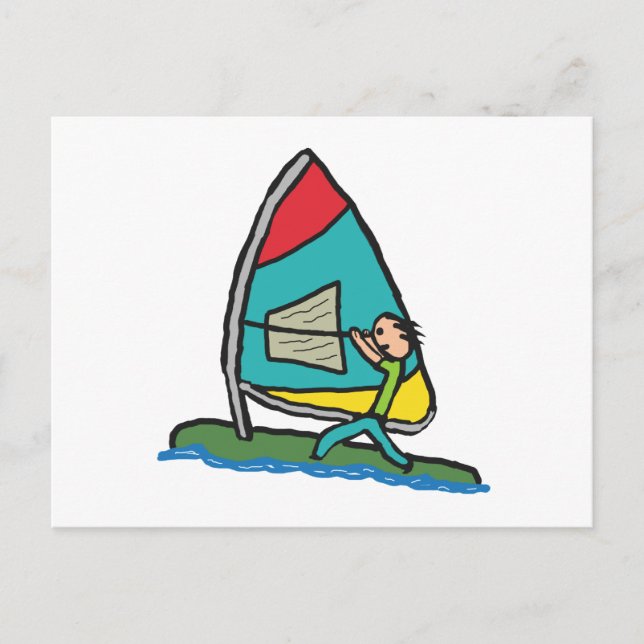 Windsurfing Postcard (Front)