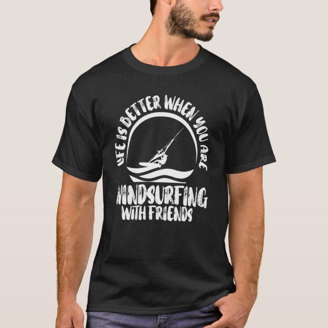 Windsurfing Surfing Board Water Sports 1 T-Shirt (Front)