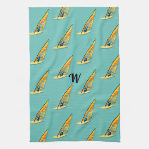 Windsurfing Tea Towel