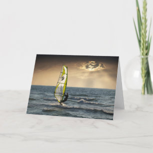Windsurfing the Waves Card