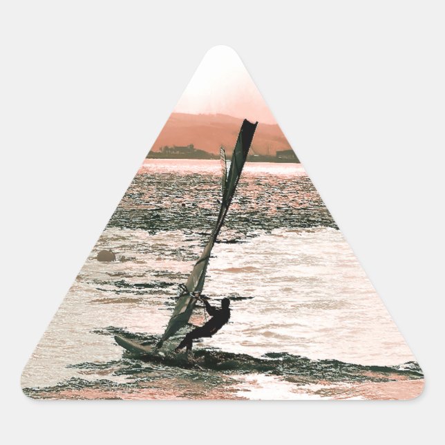 WINDSURFING TRIANGLE STICKER (Front)